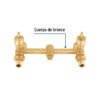 46908 - Mezcladora empotrar, 1/4 vuelta, s/manerales, Foset