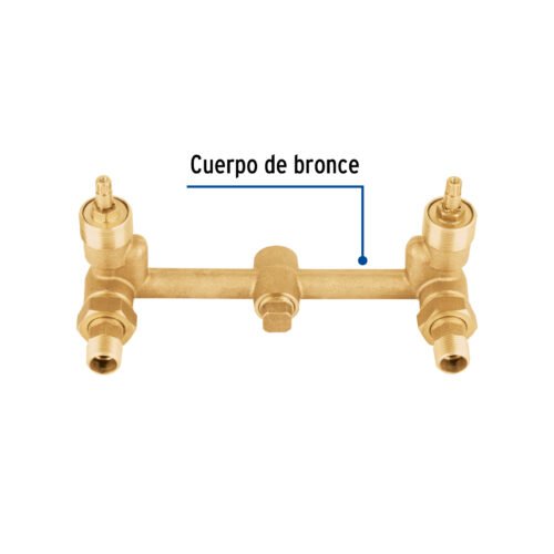 46908 - Mezcladora empotrar, 1/4 vuelta, s/manerales, Foset