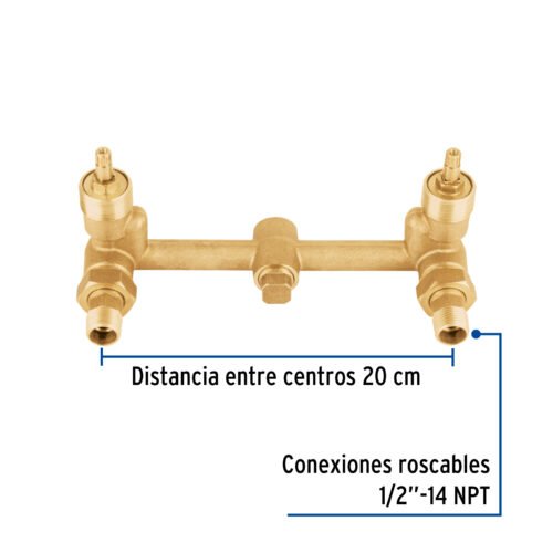 46908 - Mezcladora empotrar, 1/4 vuelta, s/manerales, Foset