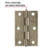46912 - Bisagra rectangular 2-1/2" latón antiguo, HERMEX