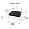 46916 - Parrilla inducción empotrable 60cm, 4 quem, vidrio, Riviera