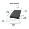 46917 - Parrilla inducción empotrable 30cm, 2 quem, vidrio, Riviera
