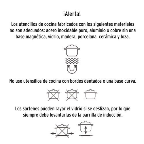 46917 - Parrilla inducción empotrable 30cm, 2 quem, vidrio, Riviera