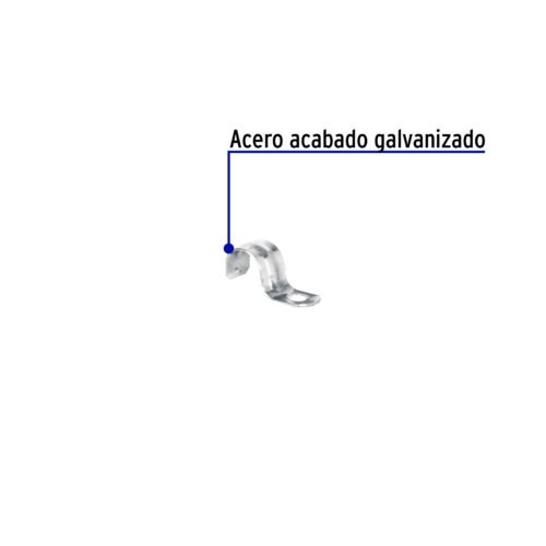 46920 - Bolsa c/10 abrazaderas tipo uña 1/2" p/tubo pared delgada