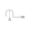 46920 - Bolsa c/10 abrazaderas tipo uña 1/2" p/tubo pared delgada