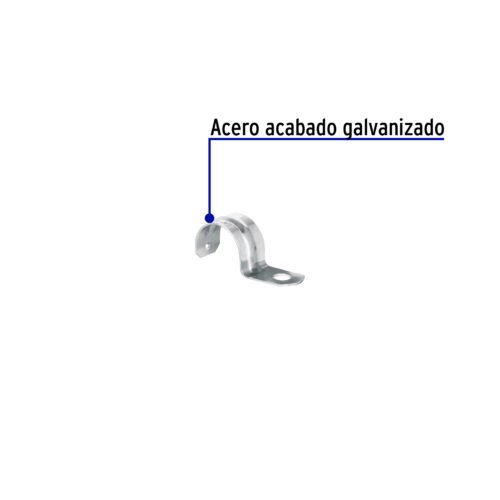 469211 46921 - Bolsa c/10 abrazaderas tipo uña 3/4" p/tubo pared delgada