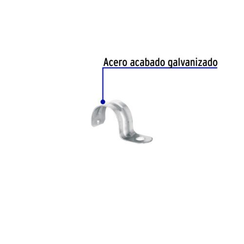 46922 - Bolsa c/10 abrazaderas tipo uña 1" p/tubo pared delgada