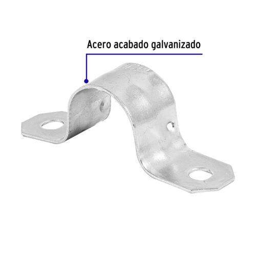 C-TUBOS FLEXIBLES 46923 - Bolsa c/10 abrazaderas tipo omega 1/2" p/tubo pared delgada