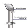 469433 46943 - Mufa con abrazadera para tubo 1-1/4", Volteck