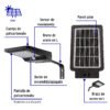 469562 46956 - Luminario suburbano de LED 4 W con panel solar, Volteck