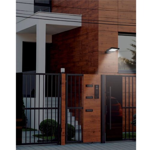 Web 46957 - Luminario suburbano de LED 8 W con panel solar, Volteck