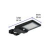 469573 46957 - Luminario suburbano de LED 8 W con panel solar, Volteck