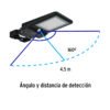 Web 46957 - Luminario suburbano de LED 8 W con panel solar, Volteck