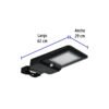 46958 - Luminario suburbano de LED 15 W con panel solar, Volteck