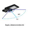 46958 - Luminario suburbano de LED 15 W con panel solar, Volteck