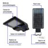 469592 46959 - Luminario suburbano LED 40 W c/panel solar y control remoto