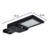 469593 46959 - Luminario suburbano LED 40 W c/panel solar y control remoto