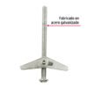 469691 46969 - Caja con 100 sujetadores tipo mariposa de 1/4" x 3", FIERO