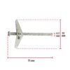 469692 46969 - Caja con 100 sujetadores tipo mariposa de 1/4" x 3", FIERO