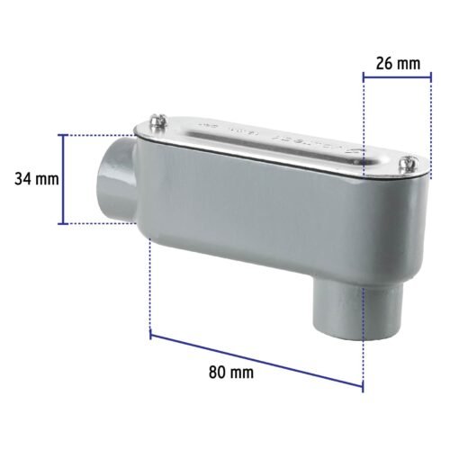469712 46971 - Condulet 3/4" conexión tipo LB, Volteck
