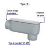 46972 - Condulet 1" conexión tipo LB, Volteck