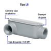 C 46975 - Condulet 1" conexión tipo LR, Volteck
