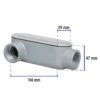 C 46975 - Condulet 1" conexión tipo LR, Volteck