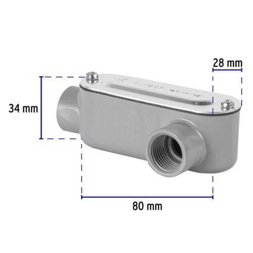 46976 - Condulet 1/2" conexión tipo LL, Volteck
