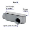 46978 - Condulet 1" conexión tipo LL, Volteck