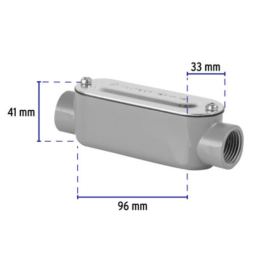 46980 - Condulet 3/4" conexión tipo T, Volteck