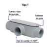 469811 46981 - Condulet 1" conexión tipo T, Volteck