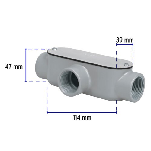 469812 46981 - Condulet 1" conexión tipo T, Volteck