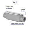 469821 46982 - Condulet 1/2" conexión tipo C, Volteck