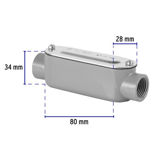 469822 46982 - Condulet 1/2" conexión tipo C, Volteck