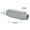 C 46984 - Condulet 1" conexión tipo C, Volteck