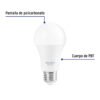 46990 - Lámpara LED tipo bulbo A19 10 W con sensor de luz, Volteck