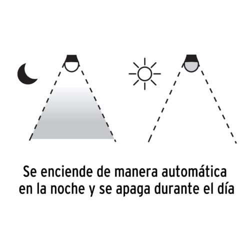 46990 - Lámpara LED tipo bulbo A19 10 W con sensor de luz, Volteck