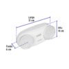 469922 46992 - Lámpara de emergencia de 24 Leds 170 lm dirigible recargable
