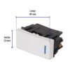 470482 47048 - Interruptor de 3 vías, 1 módulo, línea Española,color blanco