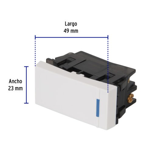 470482 47048 - Interruptor de 3 vías, 1 módulo, línea Española,color blanco