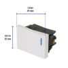 470492 47049 - Interruptor de 3 vías, 1.5 módulos, línea Española, blanco