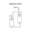 470493 47049 - Interruptor de 3 vías, 1.5 módulos, línea Española, blanco