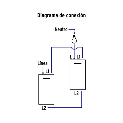 470493 47049 - Interruptor de 3 vías, 1.5 módulos, línea Española, blanco
