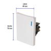 470501 47050 - Interruptor de 3 vías, 3 módulos, línea Española, blanco