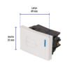 470532 47053 - Interruptor para timbre, 1.5 módulos, línea Española, blanco