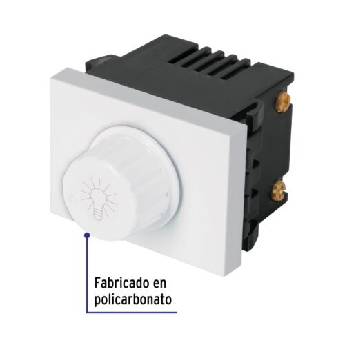 470541 47054 - Dimmer giratorio, 1.5 módulos, línea Española, color blanco