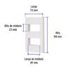 470632 47063 - Placa 2 ventanas, 1 módulo, línea Española, color blanco
