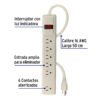 471821 47182 - Multicontacto 16 AWG uso rudo con 6 entradas, Volteck