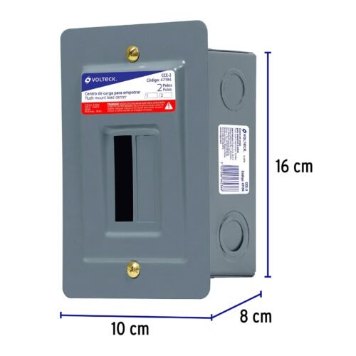 47194 - Centro de carga empotrable, 2 polos, Volteck