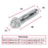 47223 - Caja con 100 taquetes expansivos de 1/4" con tornillo, FIERO